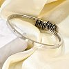 304 Stainless Steel Hinged Enamel Bangles for Women BJEW-F474-39P-2