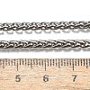 Non-Tarnish 316 Surgical Stainless Steel Wheat Chain Necklaces NJEW-M176-18-B-4