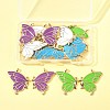 8 Pairs 4 Colors Alloy Enamel Pendants ENAM-FS0002-49-8