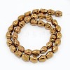 Electroplate Non-magnetic Synthetic Hematite Beads Strands G-J180-M-2