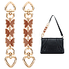 WADORN 2Pcs Butterfly Alloy Enamel Purse Strap Extender FIND-WR0007-23A-2