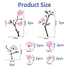 11Pcs 7 Styles Rayon Iron on/Sew on Cloth Patches PATC-FH0001-37-2