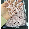 Natural Rose Quartz Finger Rings G-H001-45-1