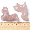 Natural Rose Quartz Carved Healing Squirrel Figurines DJEW-D012-01E-3