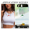 5Pcs 5 Colors Handmade Lampwork Pendants LAMP-TA0001-66-7
