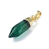 Natural Green Onyx Agate Pendants G-NH0001-02G-02-2