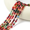 Natural Agate Round Beads Strand G-L084-6mm-08-2