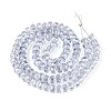 Electroplate Transparent Glass Beads Strands EGLA-N022-05B-C11-2