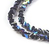 Electroplate Glass Beads Strands GLAA-F092-B01-3