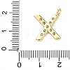 Brass Micro Pave Clear Cubic Zirconia Pendants KK-I476-01G-X-3