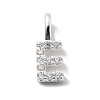 925 Sterling Silver with Cubic Zirconia Charms STER-Q004-01E-S-1