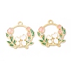 Alloy Enamel Pendants ENAM-C005-29G-02-2