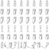 Unicraftale 50Pcs 5 Style 201 & 304 Stainless Steel Clip-on Earring Converters Findings STAS-UN0038-19-1