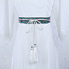 Ethnic Style Rhombus Pattern Polyester Ribbon OCOR-WH0047-50A-5