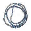 Transparent Electroplate Glass Beads Strands EGLA-A039-T2mm-UA07-2