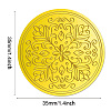 15 Sheets Gold Foil Paper Picture Stickers STIC-WH0025-001-2