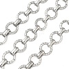 304 Stainless Steel Textured Ring Link Chains CHS-K023-11B-P-1