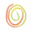 Transparent Gradient Color Glass Beads Strands X-GLAA-H021-01B-09-4