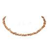 Dyed Natural Freshwater Shell Nuggets Beaded Necklaces NJEW-JN05580-02-2