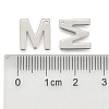 Tarnish Resistant 304 Stainless Steel Letter Charms X-STAS-O072-M-3