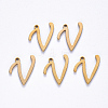 PVD Vacuum Plating 201 Stainless Steel Charms STAS-R105-V-G-2