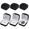 Plastic Cover with Velvet Brooch Packing Boxes VBOX-WH0012-04B-1