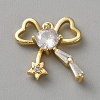 Brass Micro Pave Cubic Zirconia Pendants FIND-WH0817-162G-I-1