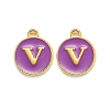 Golden Plated Alloy Enamel Charms LS-ENAM-Q437-12V-1