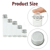 30Pcs 5 Styles Empty Glass Bead Storage Tubes AJEW-YW0001-17-4