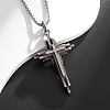 Religion Alloy Layered Cross Pendant Necklaces for Unisex WG392DA-01-2