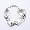 Shell Necklaces and Link Bracelets Jewelry Sets SJEW-P073-19-2