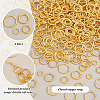 360Pcs 4 Styles Alloy Soldered Closed Jump Rings KK-PH0010-13G-4