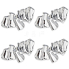 4Pcs Alloy Lapel Pins for Backpack Clothes JEWB-FH0003-26P-1