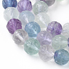 Carved Natural Fluorite Beads Strands G-L527-02B-2