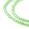 Transparent Glass Beads Strands GLAA-C019-01A-25-3
