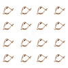 Brass Hoop Earring Findings with Latch Back Closure LS-KK-L148-07-1