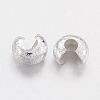 Brass Crimp Beads Covers KK-G016-S-NF-2