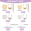 DICOSMETIC DIY Flat Round Blank Dome Cuff Ring Making Kit DIY-DC0001-65-2