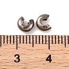 Iron Crimp Beads Covers IFIN-H029-B-3