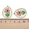 304 Stainless Steel & Embroidered Pendants SA-CBA1ED9-05G-3