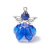 Faceted Glass Pendants PALLOY-MZ00583-02-1