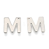Tarnish Resistant 304 Stainless Steel Letter Charms X-STAS-O072-M-1