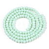 Opaque Solid Color Imitation Jade Glass Beads Strands EGLA-A039-P2mm-D20-3