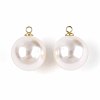 ABS Plastic Imitation Pearl Pendants FIND-H052-01I-01KCG-2
