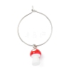 Mushroom Resin Wine Glass Charms Decoration AJEW-JO00231-2