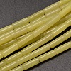 Natural Lemon Jade Column Beads Strands X-G-F247-10-1