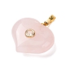 Natural Rose Quartz Pendants G-B188-02G-04-2