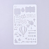 Plastic Reusable Drawing Painting Stencils Templates DIY-G027-G17-2