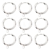 201 Stainless Steel Huggie Hoop Earring Findings STAS-P283-01J-S-2