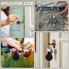 30Pcs 3 Colors Polyester Keychains KEYC-SP0001-62-7